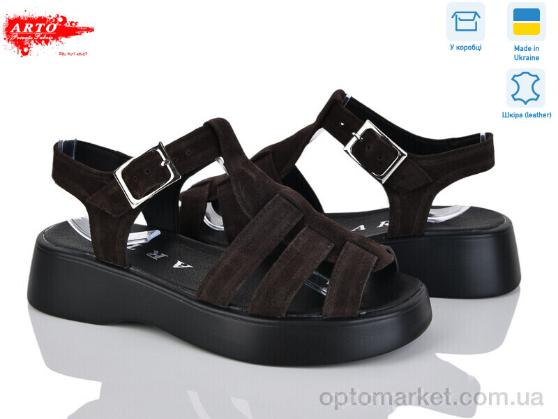 Купить Босоніжки жіночі 178 кор.з.-old ARTO коричневий, фото 1