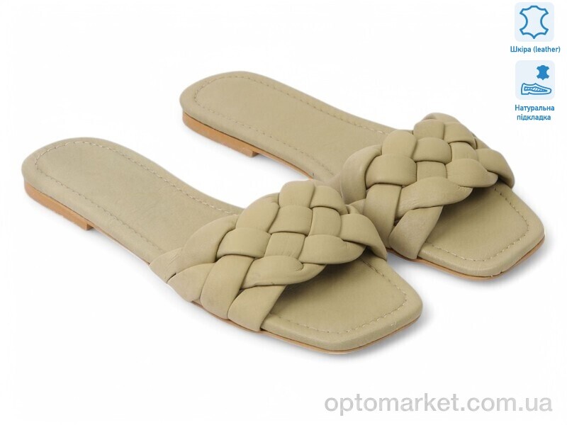 Купить Шльопанці жіночі 178042 Anna Lucci зелений, фото 1