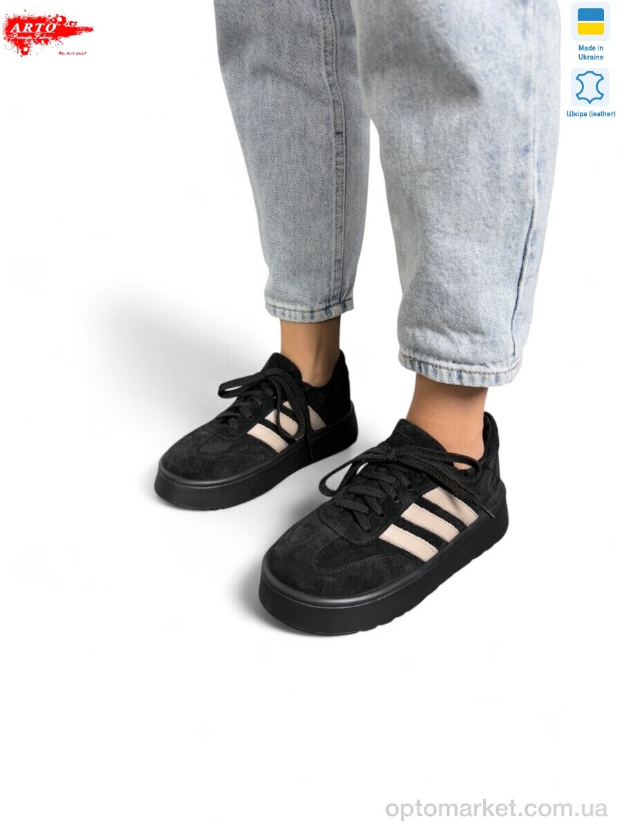 Купить Кросівки жіночі 179 чорний з. ARTO чорний, фото 1