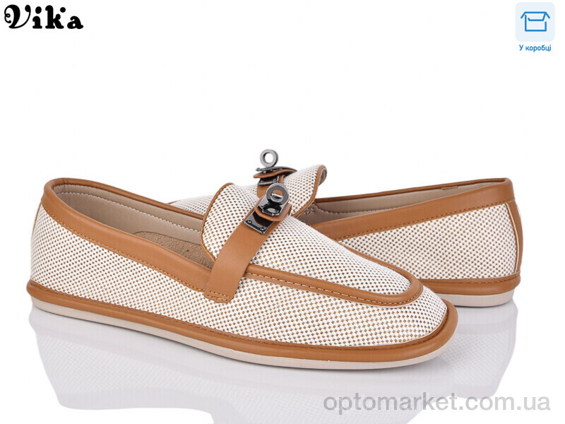 Купить Мокасини жіночі 180-3 Vika бежевий, фото 1