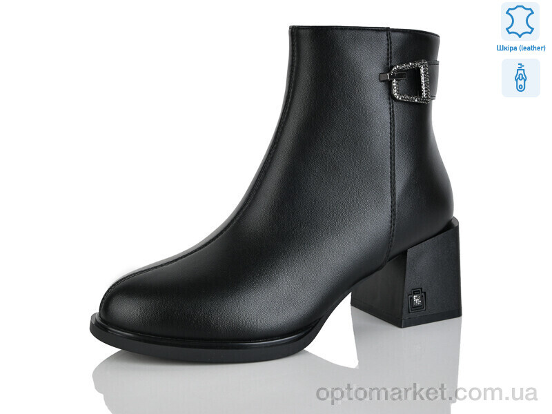Купить Черевики жіночі 1803-1 Yimeili чорний, фото 1