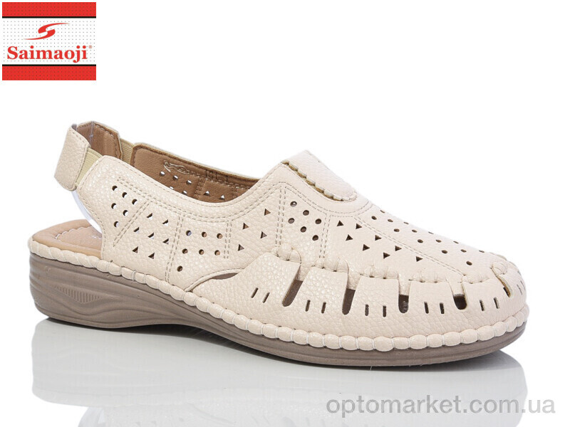 Купить Босоніжки жіночі 181-1 Saimaoji бежевий, фото 1
