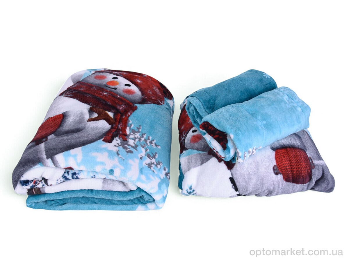 Купить Постільна білизна унісекс 18102 (12149) l.blue 200x230 см Постільна білизна плюш Malloory Home блакитний, фото 1