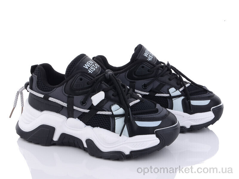 Купить Кросівки жіночі 182-8(182-12) black Violeta only one чорний, фото 1