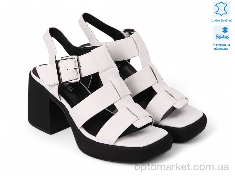 Купить Босоніжки жіночі 182975 Fabio Monelli білий, фото 1