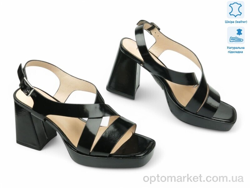 Купить Босоніжки жіночі 183023 Fabio Monelli чорний, фото 1