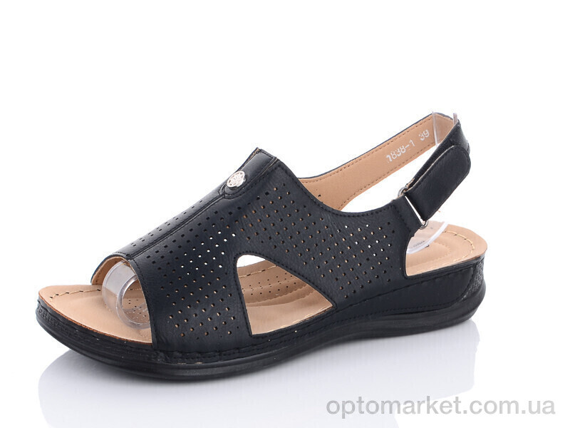 Купить Босоніжки жіночі 1838-1 Bao Dao Gong Zhu чорний, фото 1