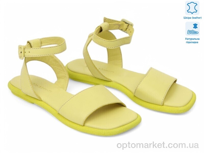 Купить Босоніжки жіночі 184808 Fabio Monelli жовтий, фото 1
