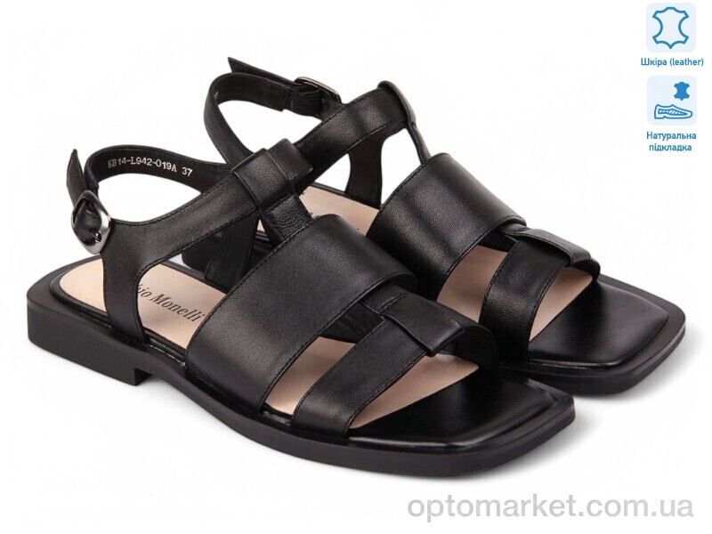 Купить Босоніжки жіночі 185315 Fabio Monelli чорний, фото 1