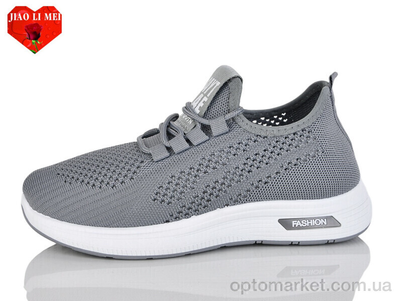 Купить Кросівки жіночі 186 Jiao Li Mei сірий, фото 1