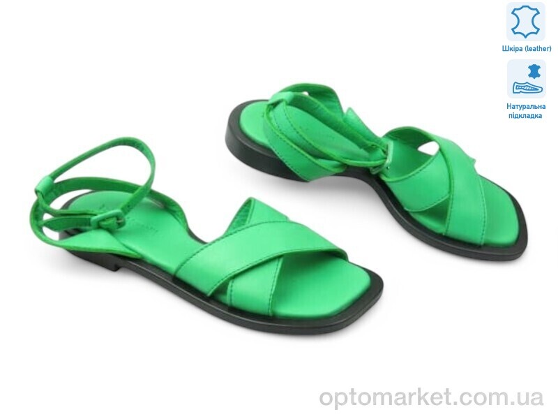 Купить Босоніжки жіночі 186489 Fabio Monelli зелений, фото 1