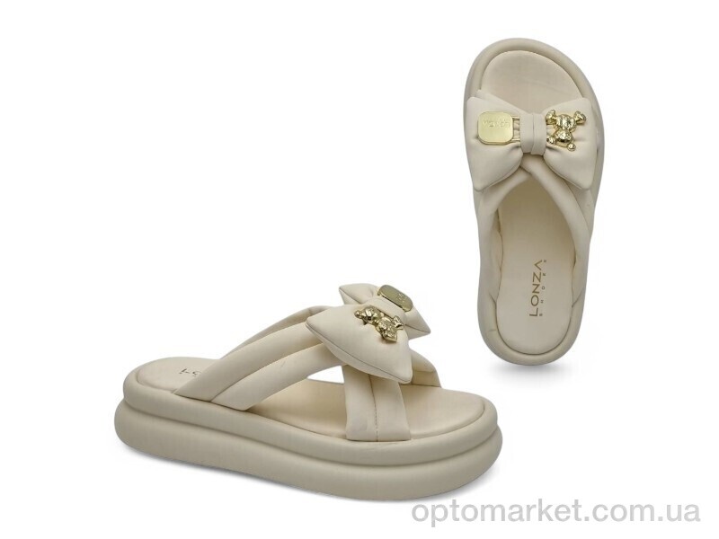 Купить Шльопанці жіночі 186854 Lonza бежевий, фото 1