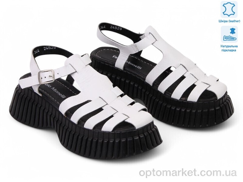 Купить Босоніжки жіночі 186968 Fabio Monelli білий, фото 1