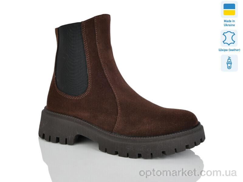 Купить Черевики жіночі 187 шоколад. з. зима Sali коричневий, фото 1