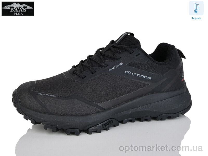 Купить Кросівки жіночі 1881-1 термо Baas чорний, фото 1