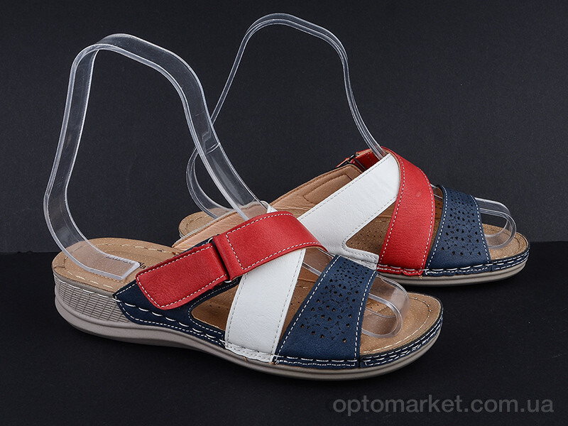 Купить Шльопанці жіночі 1901-10 LuDaoWangZi синій, фото 2