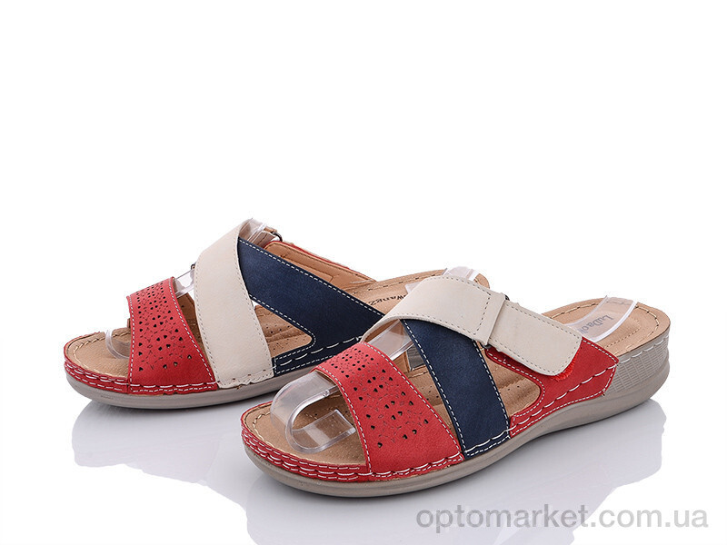 Купить Шльопанці жіночі 1901-11 LuDaoWangZi червоний, фото 1