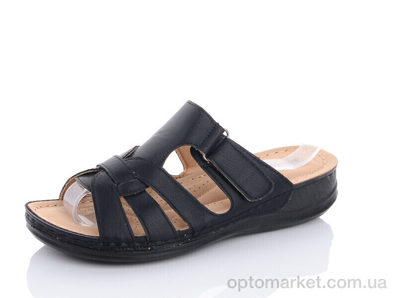 Купить Шльопанці жіночі 1910-1 Bao Dao Gong Zhu чорний, фото 1