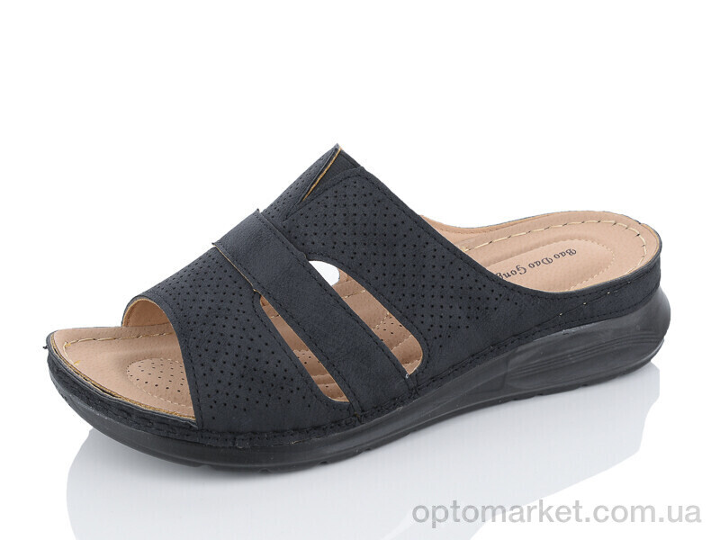 Купить Шльопанці жіночі 1911-1 Bao Dao Gong Zhu чорний, фото 1