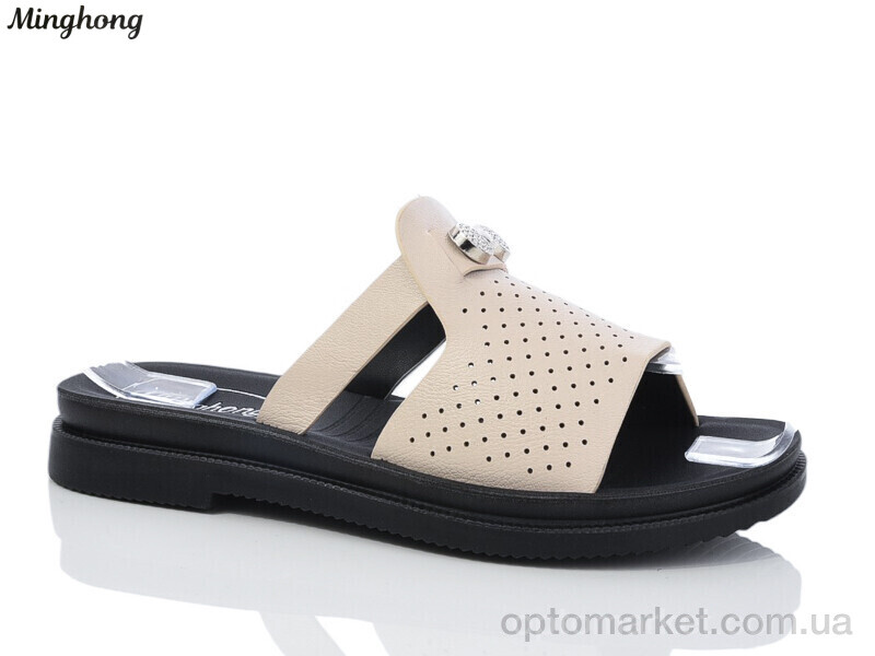 Купить Шльопанці жіночі 1919-3 Minghong бежевий, фото 1