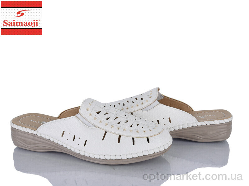 Купить Шльопанці жіночі 192-2 Saimaoji білий, фото 1