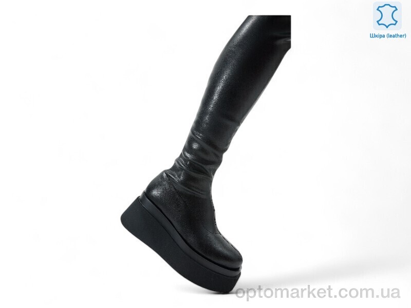 Купить Чоботи жіночі 192047 Fabio Monelli чорний, фото 3