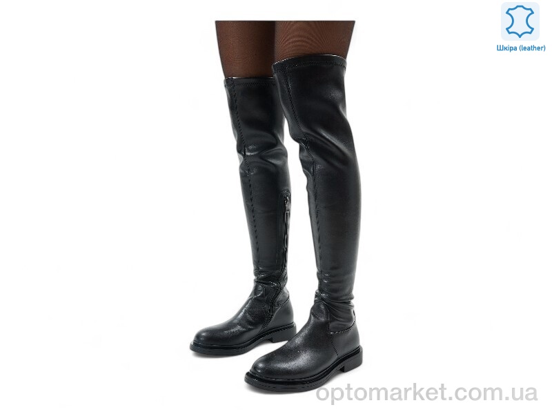 Купить Чоботи жіночі 192051 Fabio Monelli чорний, фото 5