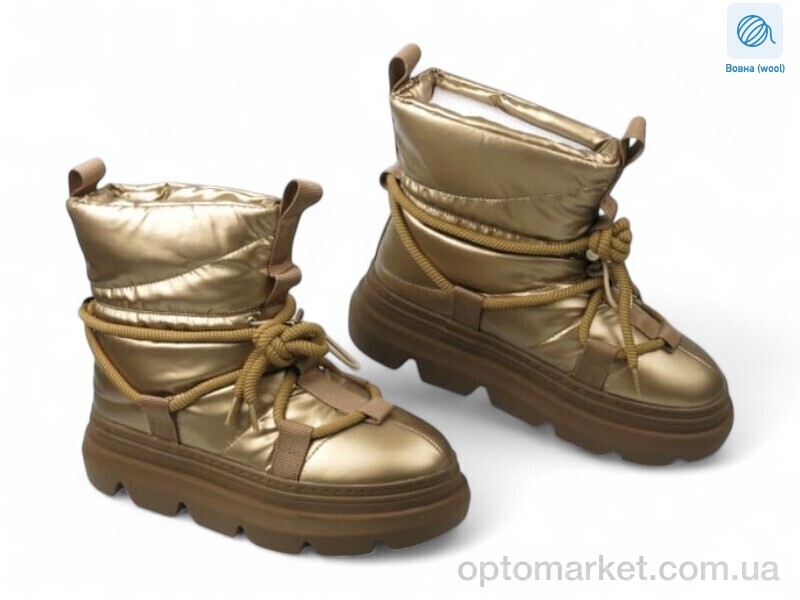 Купить Дутики жіночі 192219 ALLSY золотий, фото 1