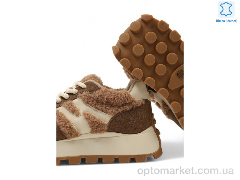 Купить Кросівки жіночі 192575 ALLSY коричневий, фото 2