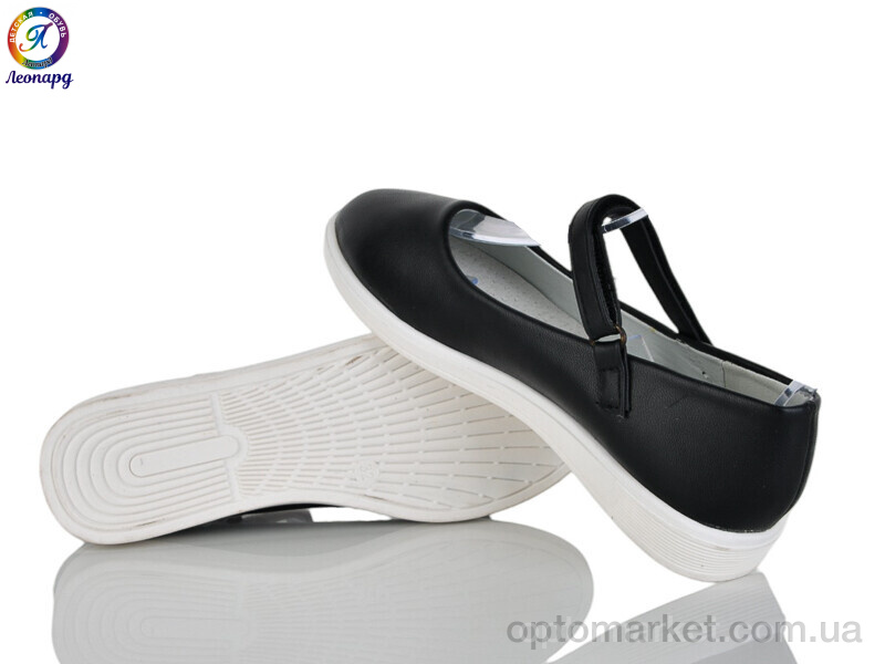 Купить Балетки дитячі 193-1 Леопард чорний, фото 2