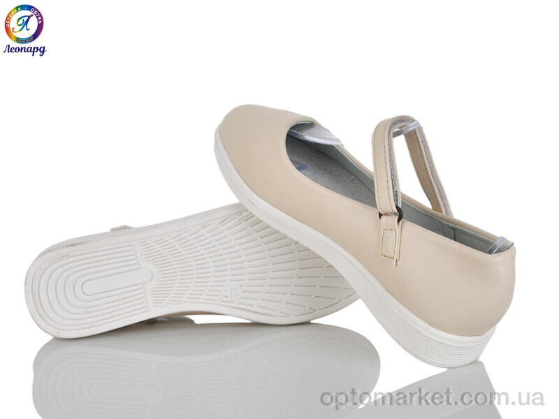 Купить Балетки дитячі 193-7 Леопард бежевий, фото 2