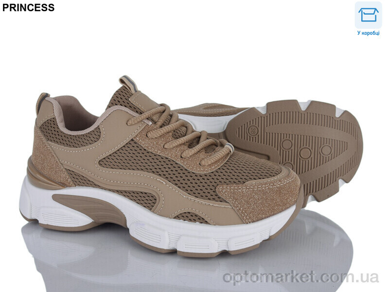 Купить Кросівки жіночі 195-9 Princess коричневий, фото 1