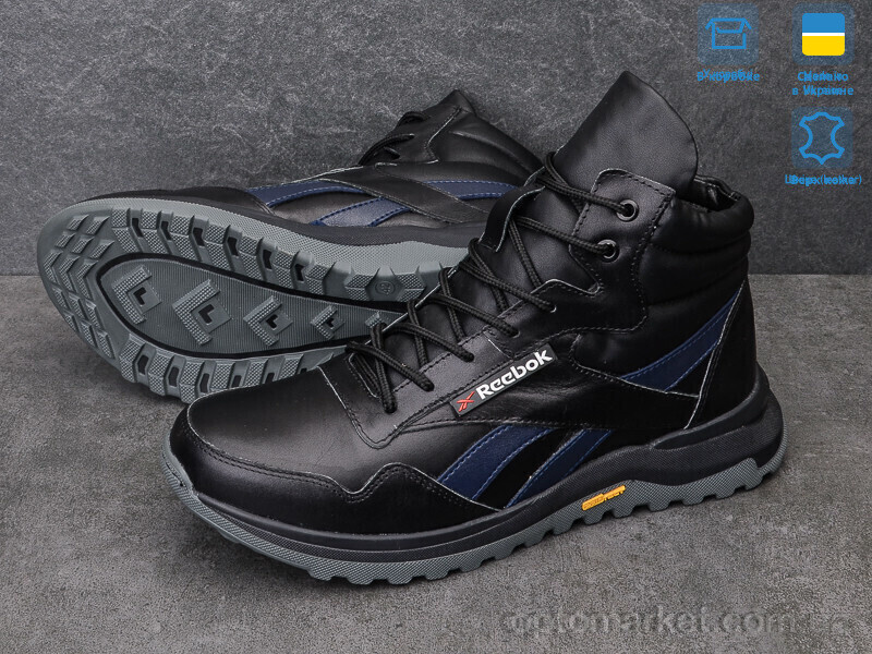 Купить Черевики чоловічі 195 ч.кж. R.ebok чорний, фото 3