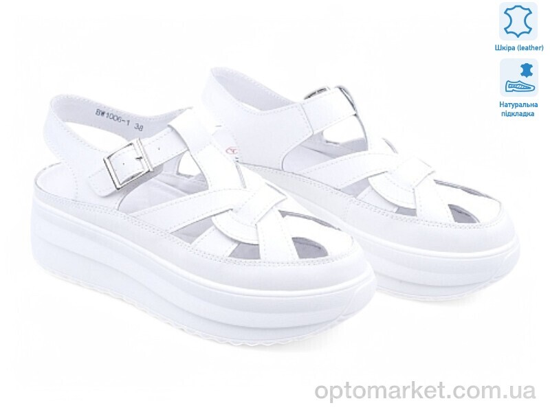 Купить Босоніжки жіночі 195308 ALLSY білий, фото 1