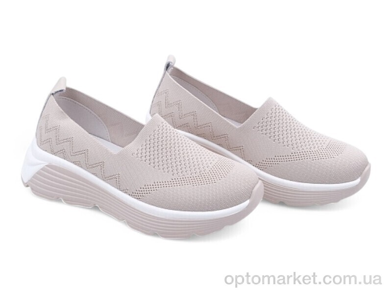 Купить Кросівки жіночі 195645 ALLSY бежевий, фото 1