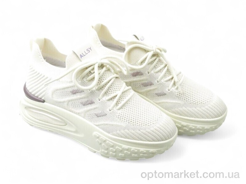 Купить Кросівки жіночі 196494 ALLSY бежевий, фото 1