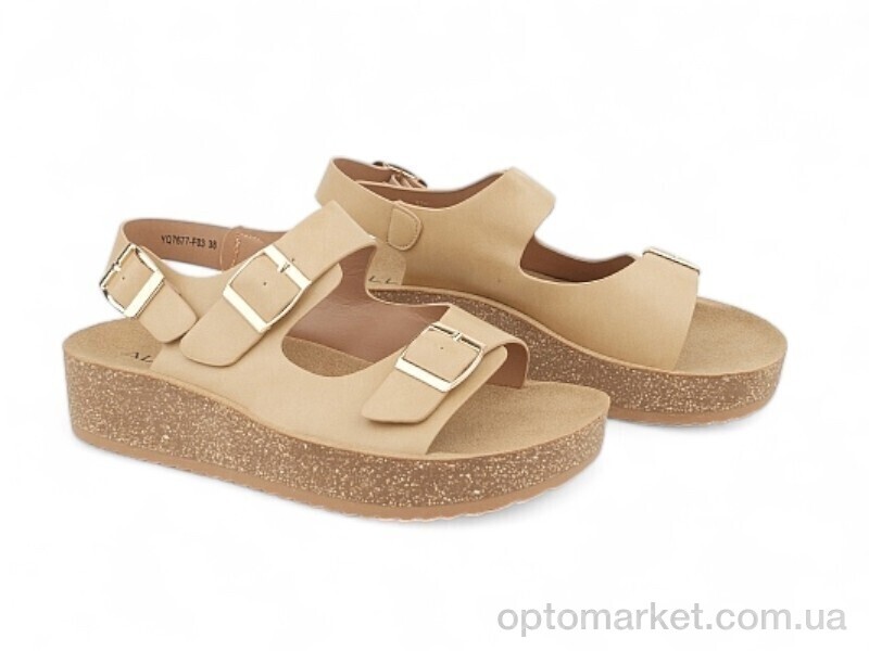 Купить Босоніжки жіночі 196664 ALLSY бежевий, фото 1