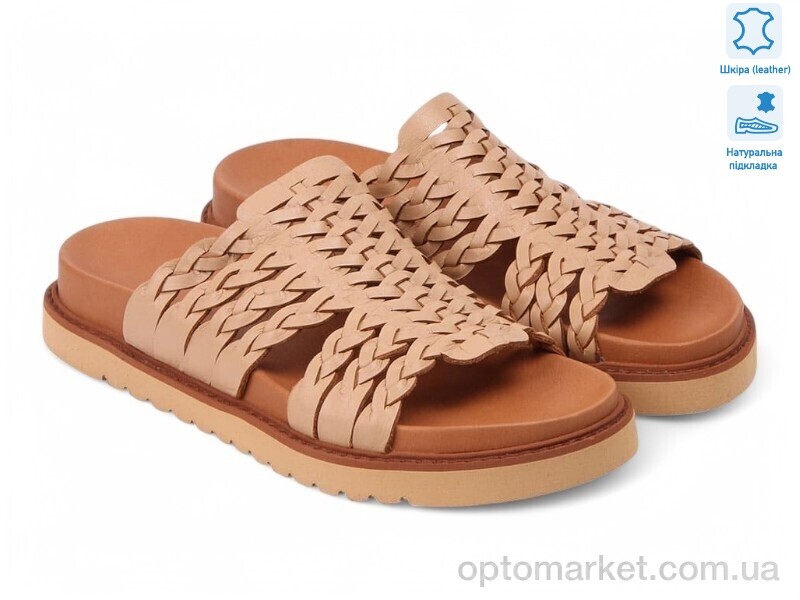 Купить Шльопанці жіночі 197930 Fabio Monelli бежевий, фото 1