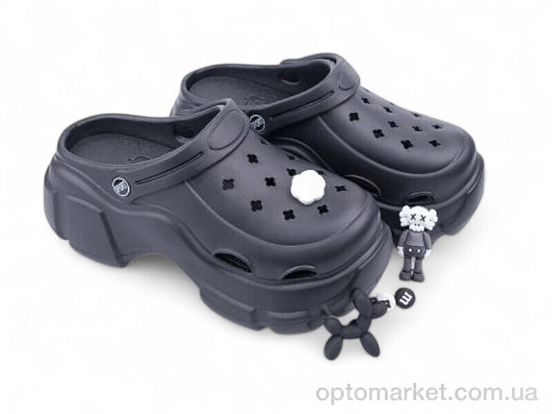 Купить Крокси жіночі 199399 Lonza чорний, фото 1