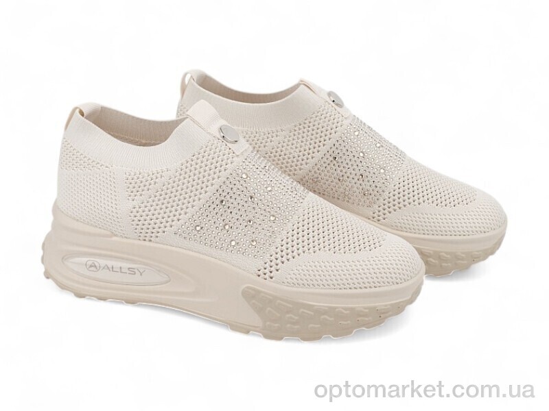 Купить Кросівки жіночі 199495 ALLSY бежевий, фото 1