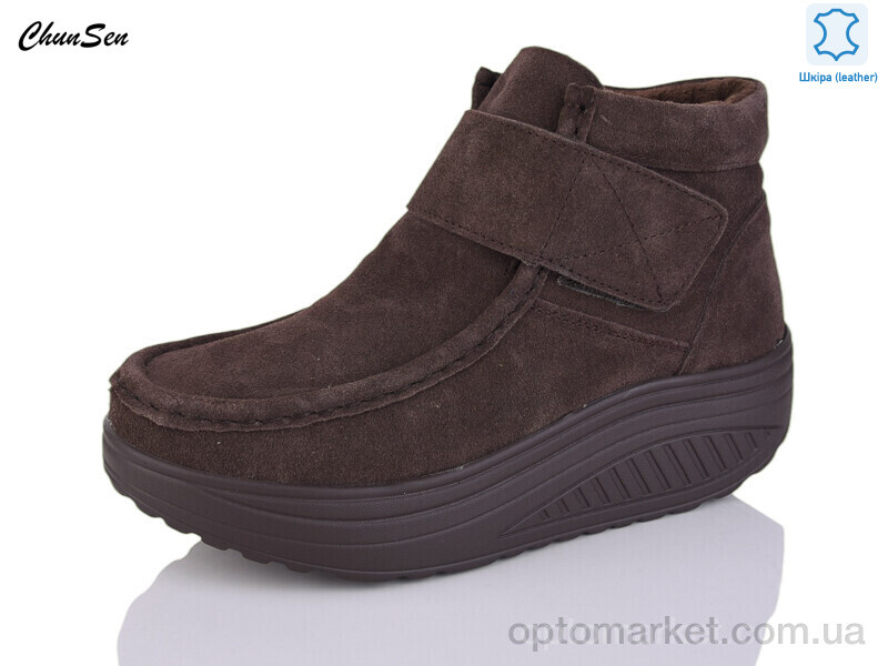 Купить Черевики жіночі 1996-2 Chunsen коричневий, фото 1