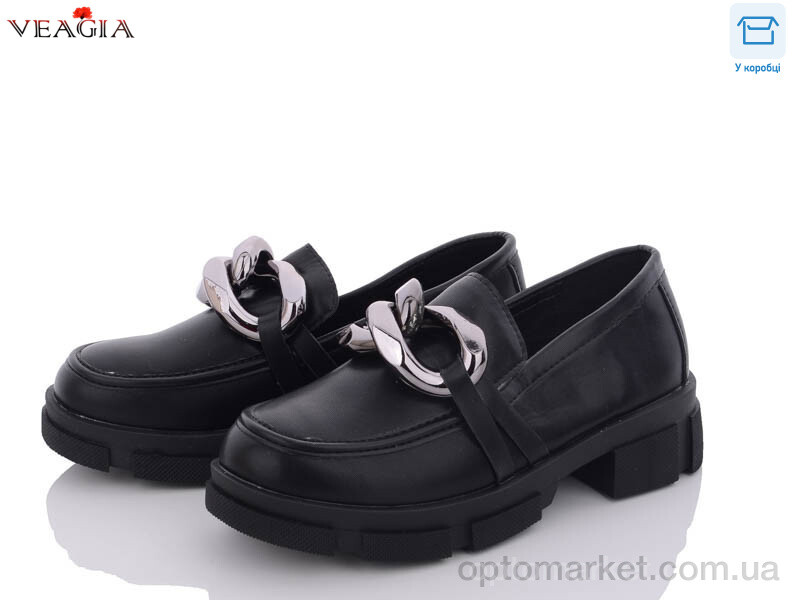 Купить Туфлі жіночі 1F583-2 Veagia чорний, фото 1