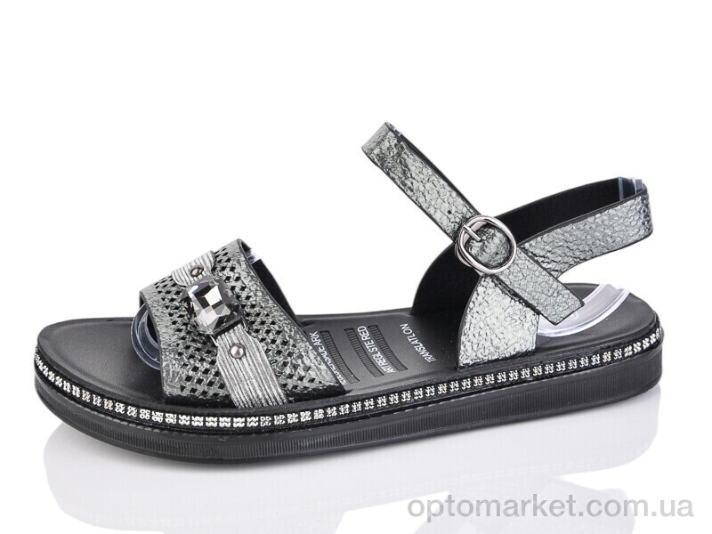 Купить Босоніжки жіночі 2-307C Fuguiyun графіт, фото 1