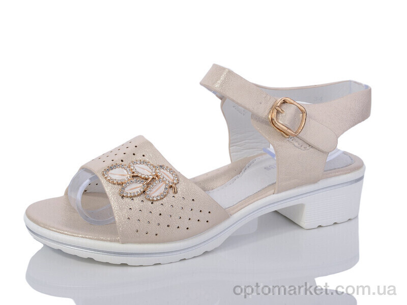 Купить Босоніжки дитячі 2-3660 Lilin shoes бежевий, фото 1