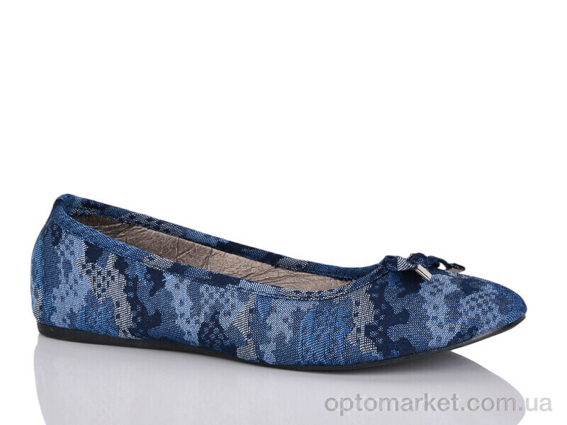 Купить Балетки жіночі 2-600 Lion синій, фото 1
