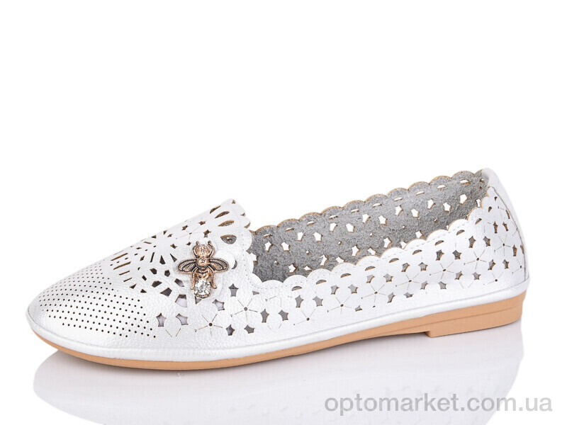 Купить Туфлі жіночі 2-606B Fuguiyun срібний, фото 1