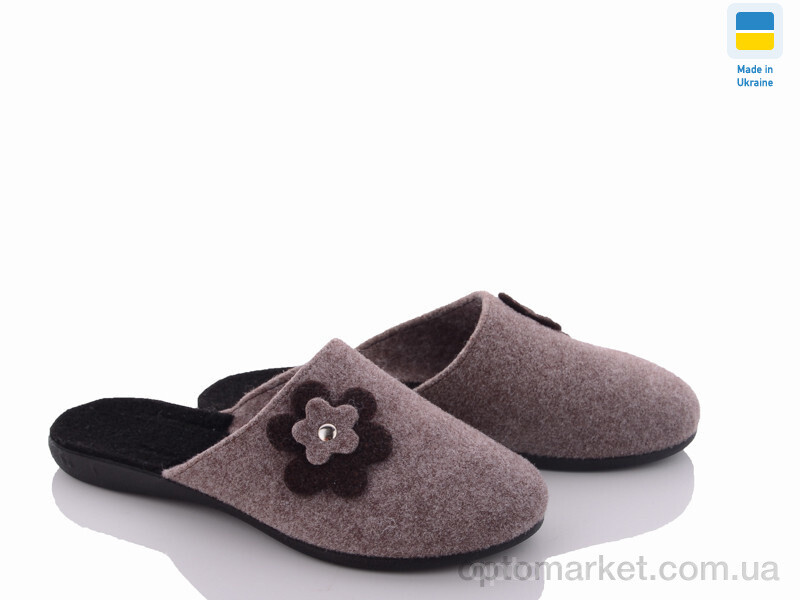 Купить Капці жіночі 2 корич. Klerotex коричневий, фото 1