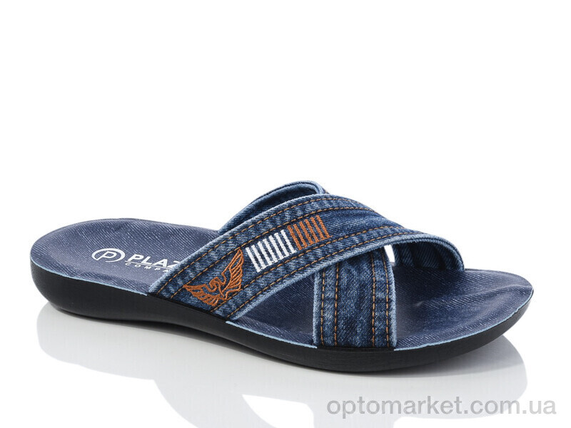 Купить Шльопанці чоловічі 2 синій Plaza синій, фото 1