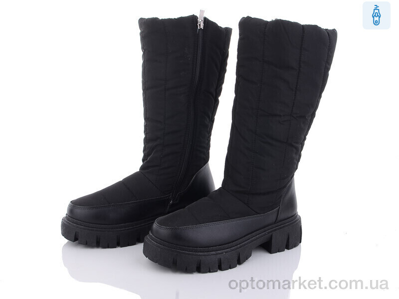 Купить Чоботи жіночі 20-1007-1 black Violeta only one чорний, фото 1