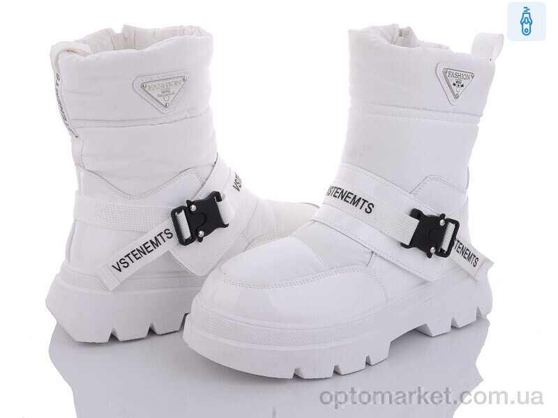 Купить Дутики жіночі 20-1016-2 white Violeta only one білий, фото 1